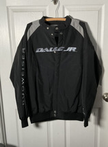 Chase Authentic NASCAR Dale Earnhardt Jr Black Nylon Jacket SZ L Budweiser - £39.11 GBP