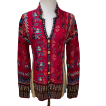 NWT IVKO Imperial Light Wool Multicolor Cardigan Sweater Size L New Tag ... - £204.44 GBP