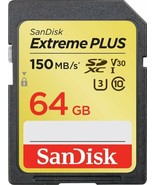 SanDisk - Extreme PLUS 64GB SDXC UHS-I Memory Card - $24.87 CAD