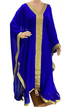 SALE Eid Moroccan Dress Dubai Kaftan Abaya Farasha Long Gown Ramzan Geor... - $78.00