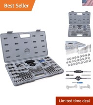 60-Piece Threading Tool Kit - Includes SAE 1/2” and Metric M3-M12 Dies - $1,120.91 MXN