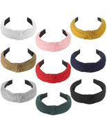 9 Pack Knotted Headbands for Women Girls, Wide Plain Turban Headband Fas... - $30.54 CAD