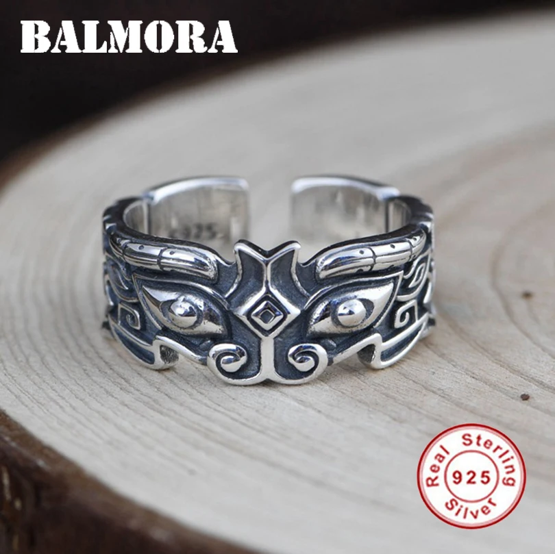 Pure 925 Sterling Silver Stackable Ring For Men Mythical Creature Animal Ring Gl - £27.98 GBP