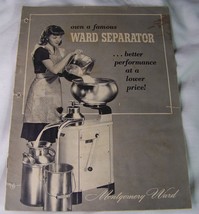 c1947 VINTAGE MONTGOMERY WARD CREAM SEPARATOR ADVERTISING CATALOG - £7.75 GBP