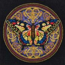 Dimensions Gold Petite Counted Cross Stitch Kit 6&quot;X6&quot;-Ornate Butterfly - £14.79 GBP