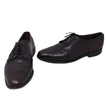 Allen Edmonds Sanford Brogue Shoes Men&#39;s 11 D Oxblood Burgundy Cap Toe W... - $67.31