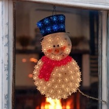 GE Holiday Classics 14” Lighted SNOWMAN Christmas Lights Yard Window Dec... - $18.64