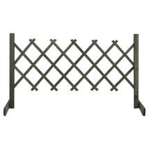  Garden Trellis Fence Gray 47.2"x23.6" Solid Firwood - €81,87 EUR