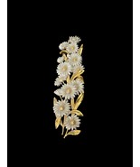 Vintage Wall Hainging Gold Plaque FLOWER DAISIES Homeco USA A-7322 - $370.49 MXN