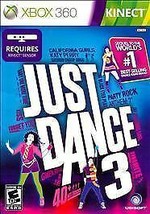 Just Dance 3 (Microsoft Xbox 360, 2011) Cleaned VG Tested - £4.63 GBP