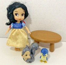 Disney Animators Collection Snow White Mini Doll Playset figures chipmun... - £10.11 GBP