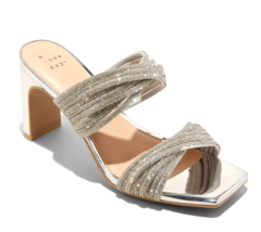 A New Day Damen Tammy Strass Absatz Silber Größe 6 6.5 7.5 8.5 11 Neu - $373.42 MXN