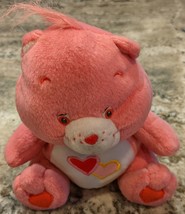Love-a-Lot Care Bear 7” Plush, 2003 Nanco Pink Stuffed Animal Toy - £9.45 GBP