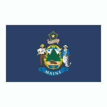 Maine State Flag Sticker, Decal, Bumper Sticker Vacation Sticker 3&quot; x 5&quot; - £2.86 GBP+