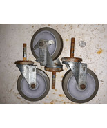 20II85 CASTERS, (3) NOMADIC, 5&quot; X 1-1/4&quot; WHEELS, 6&quot; LIFT, ONE IS A LOCKE... - $17.67