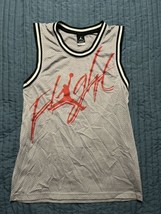 Nike Dri-Fit Michael Jordan Mesh Flight Basketball Jersey Gray Medium Ai... - $24.75
