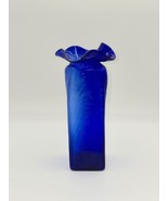 Michael Sosin Cobalt Blue Art Glass Vase 6&quot; - $806.28 MXN