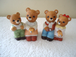Vintage Set Of 2 Homco # 1446 Camping Bear Figurines &quot; Great Collectible Set &quot; - £11.92 GBP