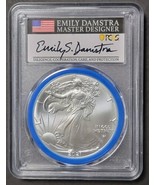 2021-(W) American Silver Eagle First Strike Mint Designer Series Damstra Signed - $396.00