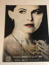 Once Upon A Time Snow White Magazine Pinup Clipping Print Ad ABC TV - $6.92