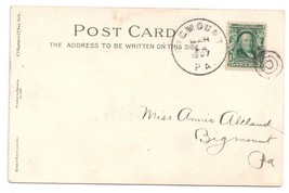 DPO PA 1907 Bigmount York County Cover Helbock Scarcity 5 UND Easter Postcard  - $24.00
