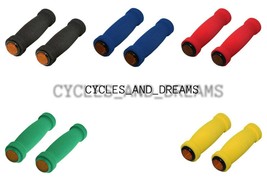 ORIGINAL Short Foam Grips 7/8 long 127mm In 5 Different Colors,  Flangeles Style - £7.47 GBP
