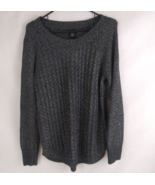 Calvin Klein Jeans Women&#39;s Gray &amp; Silver Metallic Sweater Size XL - $27.05 CAD