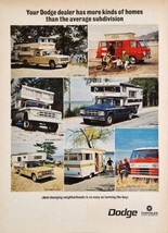 1968 Print Ad Dodge Trucks Pickup,Vans &amp; Motor Homes Chrysler Corporation - £14.20 GBP