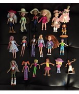 DOLLS MINI -  Mixed Lot of 19 Some Barbies &amp; Other  Collectables Pre-Owned - £25.36 GBP