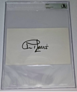 AL DAVIS SIGNED 5X8 INDEX CARD OAKLAND L.A. RAIDERS NFL HOF BECKETT BAS ... - €546,39 EUR