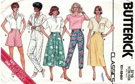 Vintage 1986 Misses' COORDINATES Butterick Pattern 3710-b Size 20-24   UNCUT - $12.00
