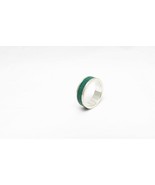 Sterling Silver Wedding Band - Green Ring - $134.31 CAD