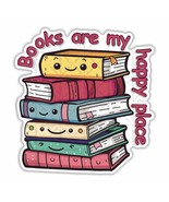 Books are my Happy Place  Sticker, Peel N&#39; Stick, Different Sizes - $4.09 CAD+