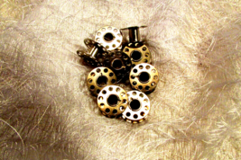 9 BOBBINS, METAL (A) - $3.60