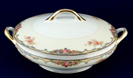 Noritake Oxford 8-1/4 Round Vegetable Serving Bowl w Lid 85963 Vintage C... - $54.73 CAD
