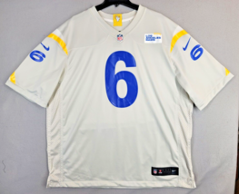 Johnny Hekker Los Angeles Rams Nike Game Player Jersey Men&#39;s 2XL 2021 NF... - £77.43 GBP