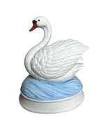 Vintage Gorham Bisque Porcelain Swan Figurine Figure Japan Musical Wind-Up - €15,62 EUR