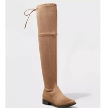 A New Day Taupe Beige Ultimate Comfort Faux Suede Over The Knee Boot NWT - £18.74 GBP+