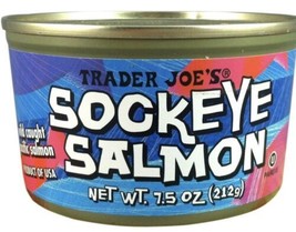 Wild Caught Sockeye Salmon (Pack of 3), 7.5 oz Can - Trader Joe&#39;s - £19.05 GBP