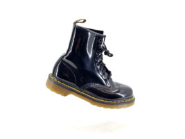 Dr. Doc Martens Womens Size 7 Black Patent Leather Combat Boots 1460W - $67.16