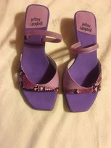 Jeffery Campbell kitten Open toe purple Sandal Sz 8 new - $40.05