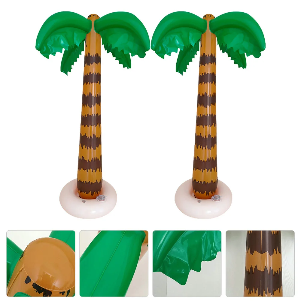 Tree Inflatable Palm Trees Party Decoration Beach Toy Blow Toys Hawaiian Pool - £14.95 GBP+