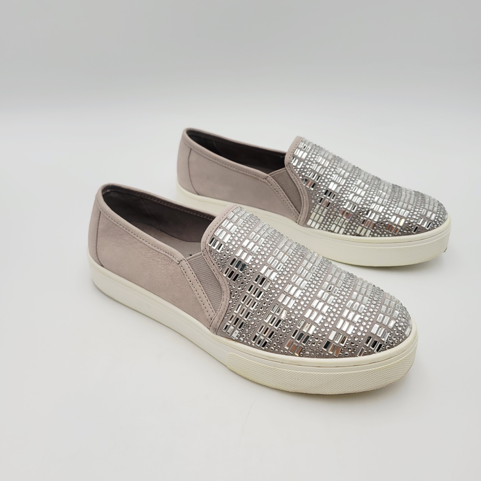 Gianni Bini Luxine Jeweled Beige Slip-One Sneaker Size 9 M Item image 6