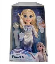 Disney Princess Frozen Sing a Long Elsa Singing toy with Microphone 15&quot; - £45.50 GBP