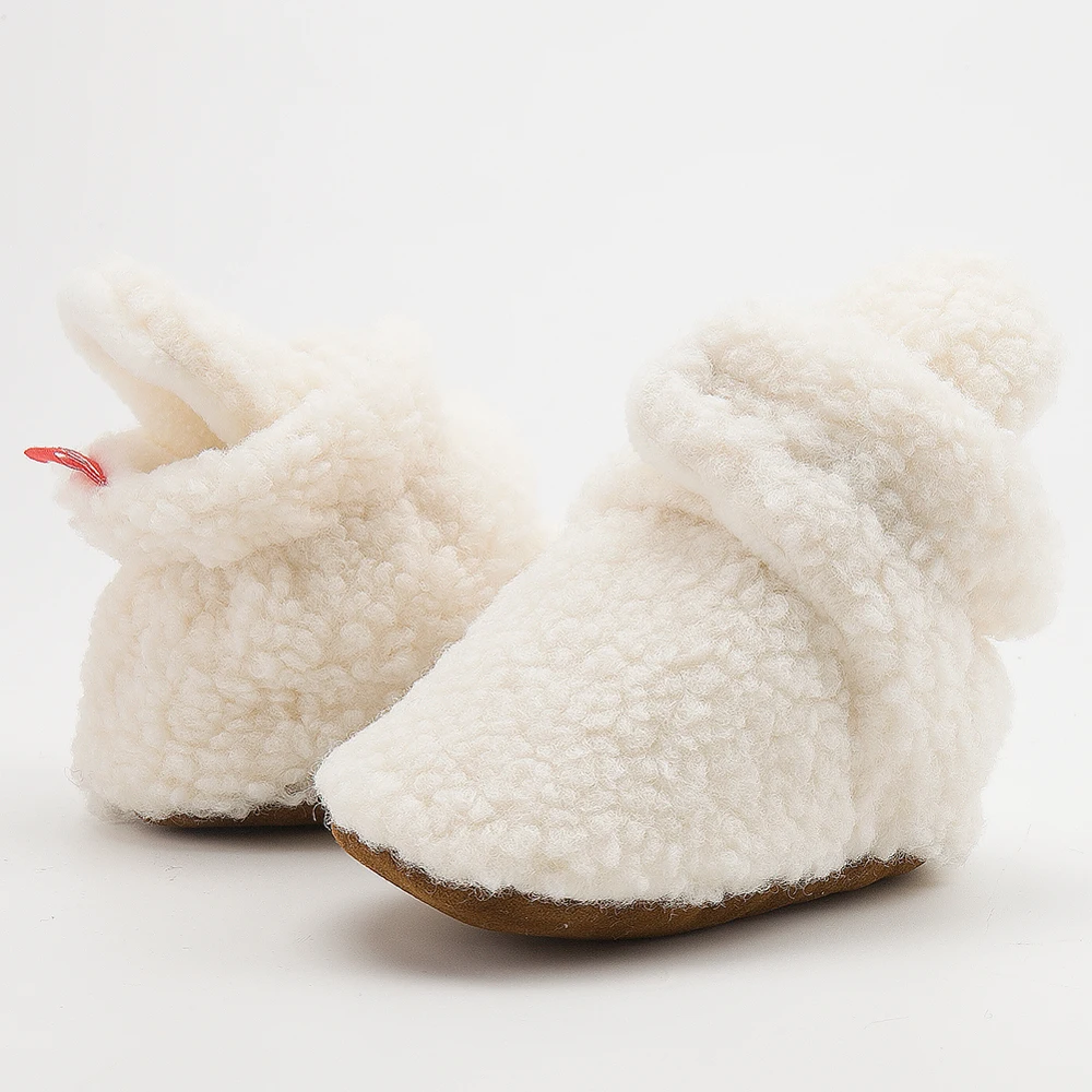 Play Baby Socks Winter Baby Boy Girl Booties Fluff Soft Toddler Shoes First Walk - £23.09 GBP