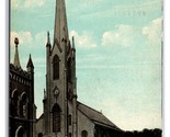 St. Peter Catholic Church Troy New York NY DB Postcard R16 - $4.90