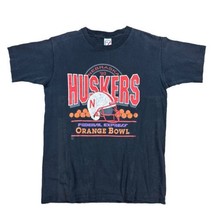 Vintage 90s Playerz Orange Bowl Huskers Single Stitch Cotton T-shirt Men... - $29.65