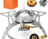 3500W Foldable Windproof Camping Stove With Piezo Ignition Ultralight Ga... - $39.97