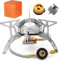 3500W Foldable Windproof Camping Stove With Piezo Ignition Ultralight Ga... - $39.97