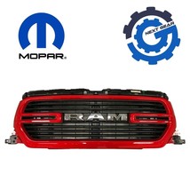 New OEM Mopar Grille Grill For 2019 2020 2021 2022 Ram 1500 Flame Red Matte - £515.00 GBP
